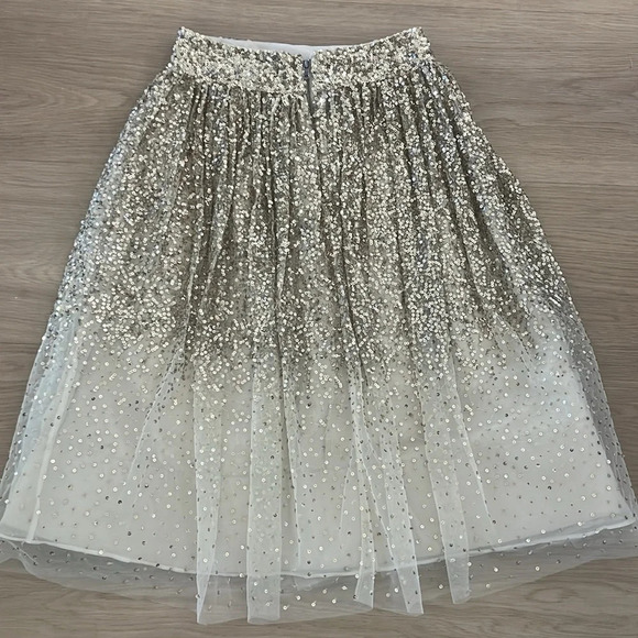 NWT ALICE + OLIVIA CATRINA SEQUIN TULLE SKIRT - Picture 10 of 11